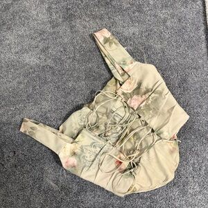 House of CB Floral Lace-Up Corset